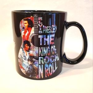 Elvis Presley The King of Rock n Roll Collage Mug 16 oz